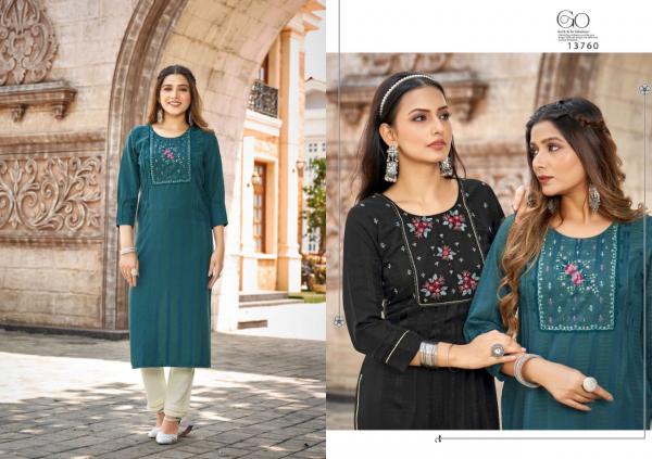 Kalaroop Noori Regular Wear Rayon Designer Long Kurti Collection